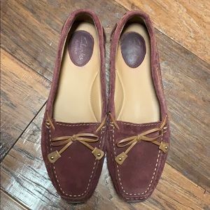 Burgundy Clark’s Mocassins
